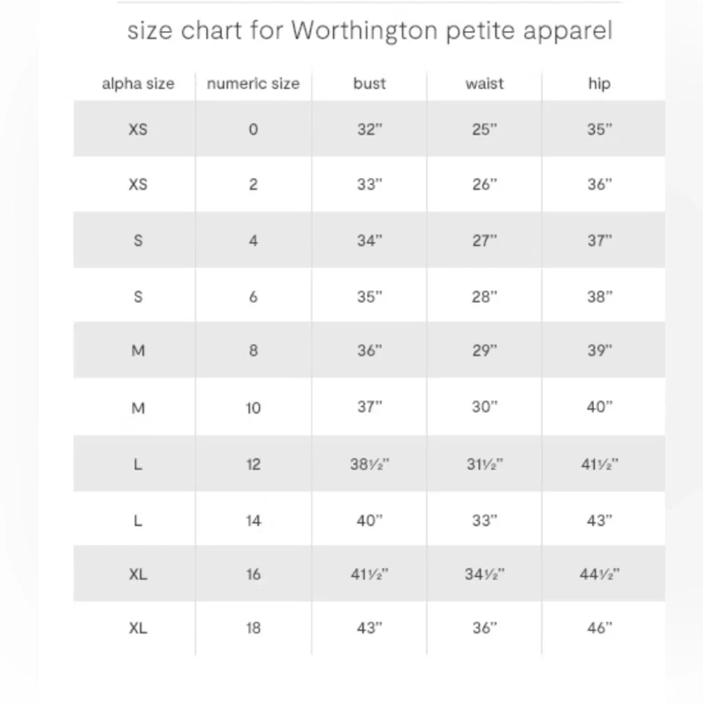 Worthington Womens Mid Rise Flare Workwear Pant Size 18 Petite NWT